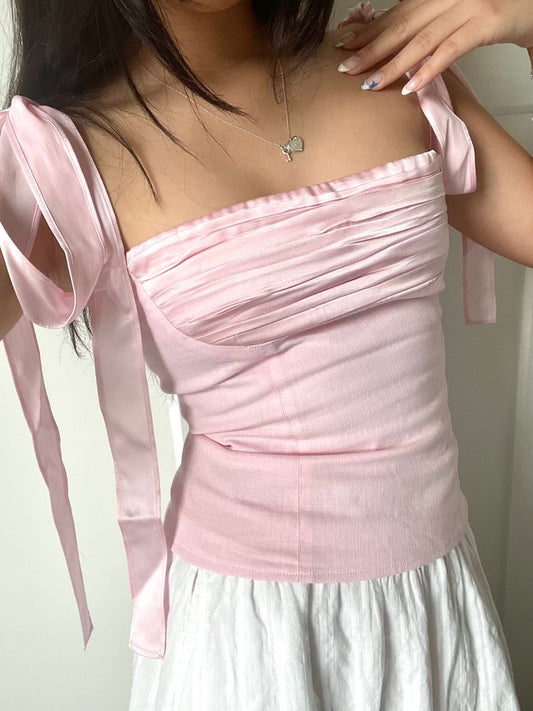 silk-tie corset